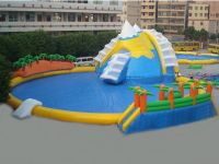 superior quality 0.9mm pvc inflatable aqua water park