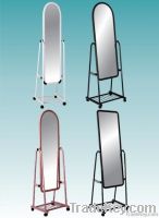 Plastic frame Iron stand glass dressing mirror A311