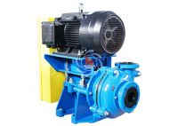 Horizontal corrosion resistant rubber mining slurry pump