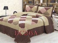 plaid patchwork bedding sets 100% Cotton Patchwork Quilt 3PCS &amp; 4 PCS Bed Setting 