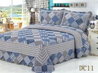 Patchwork Polyester Bedding Sets Patchwork 100%Cotton Quilt Bed Setting 3PCS &amp; 4PCS