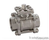 Three Piece Threaded Ball Valve with Lock (3PC Piece Ball Valve)
