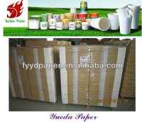 Single sided PE coated paper for cups