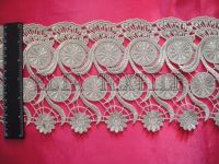 water soluble embroidery cotton lace trim