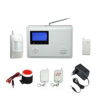 Dual network alarm system with LCD display and soft keypad