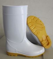 foodstuff white pvc gum boots