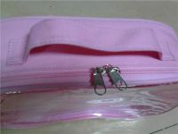pink cosmetic bag