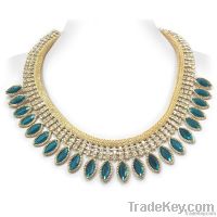 Fashion Jewelry Chunky Rhinestone Beaded Necklace