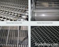 Stainless steel conveyor belt