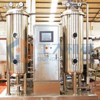 Beverage mixing machine with 2 barrel