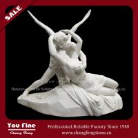 Cupid and Psyche hand carving marble sculpture  