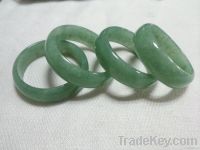 Natural aventurine wedding bangle green jade