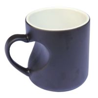 2013 new style heat shape black DIY coffee cups 