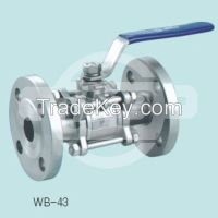 3PC Flanged Ball Valve WB-43 From China