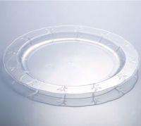 clear round plastic plates