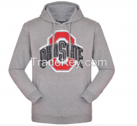 2014 custom wholesale plain fleece no zip pullover hoodie