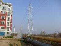 Power transmission line steel tower