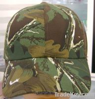 Camouflage Baseball Cap, Made of Polyester