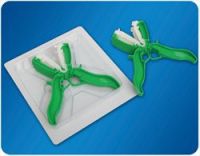 Disposable umbilical cord clamp shear devices