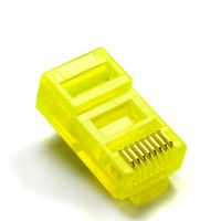 RJ45 8P8C Connector 100pcs/lots Medium blue color Gold plated Free shipping