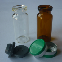 10ml Pharmaceutical Glass Vials/Injection Glass Vials Bottle/Serum Glass Vials Bottle/Glass Serum Vials/Container/Jar with lids caps  