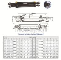 TR Tie-Rod agricultural double acting hydraulic cylinders