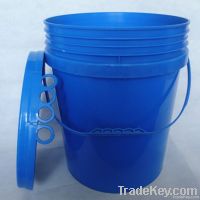 20L plastic bucket with lid and handle for oil