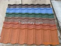 Colorful stone coated roof tile