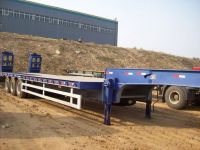 LOW BED SEMI TRAILER Delivery for Excavator, Machinery, Road Roller, Containers, Groceries
