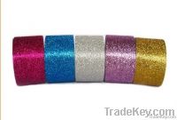 Glitter tape printed star, adhesive glitter tape for DIY