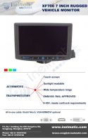 XF700 rugged sunlight readable touch screen monitor