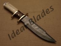 Custom Hand Made Damascus Bowie