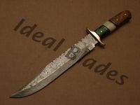 Custom Hand Made Damascus Bowie