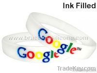 Starling Silicone- Silicone Bracelets, Debossed Color Filled Silicone Wristbands, Debossed Bracelets