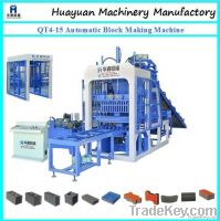 QT4-15 full automatic concrete hollow block making machine