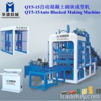 QT5-15 full automatic concrete interlocking block making machine