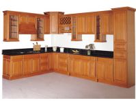 Solid Wood Kitchen Cabinet From China