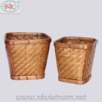 Rattan & bamboo fruit basket