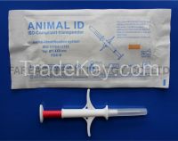 RFID1.4*8mm  glass tag Animal Microchip syringe transponder injector