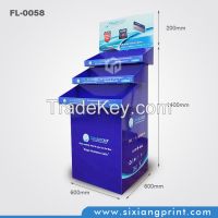 Oem design printing pos material paper shelf display for power tool