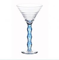 glass cup with stem decoration