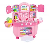 2015 children plastic kitchen toys set