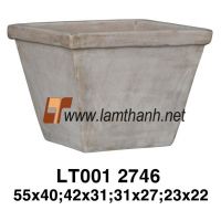 Vietnam Chocolate Clay Rectangle Pot