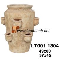 Vietnam Pottery Tall herb planter