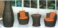 Rattan Round circle outdoor furniture garden set in vase shape