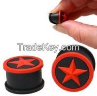 Silicone ear plug tunnel body piercing jewelry  From China