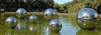 stainless steel sphere sculpture