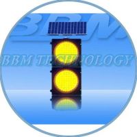 200mm CE approved yellow Solar flashing traffic signal light