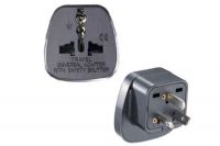 UK plug adaptor with shuttle