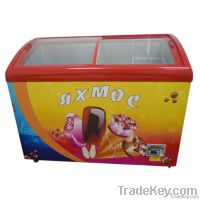 SD/SC-278Y Ice Cream Freezer With Curved Glass Door